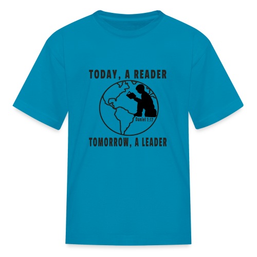 Today A Reader Tomorrow A Leader by Kodi Designs - Kids' T-Shirt