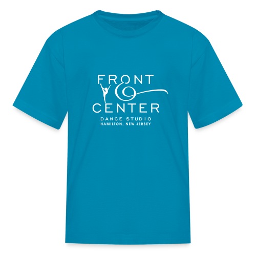 Front and Center Logo - Classic White - Kids' T-Shirt