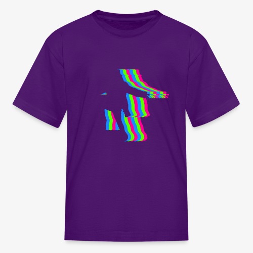 silhouette rainbow cut 1 - Kids' T-Shirt