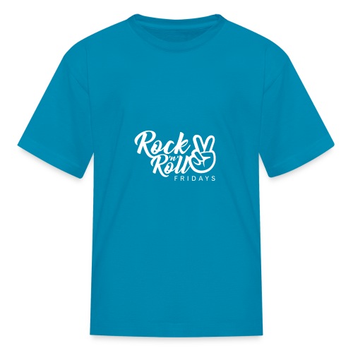 Rock 'n' Roll Fridays Classic White Logo - Kids' T-Shirt