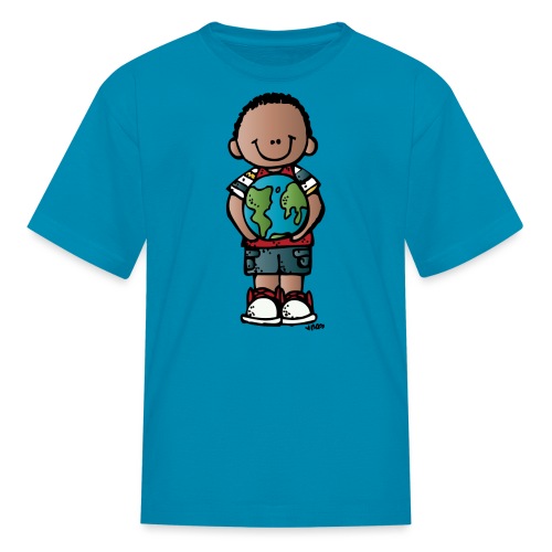boy c melonheadz 13 colored png - Kids' T-Shirt