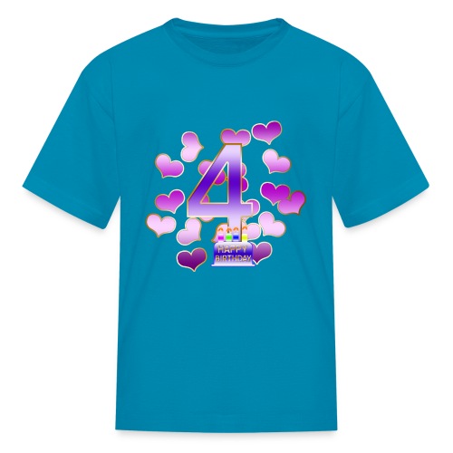 Birthday 4th - Kids' T-Shirt