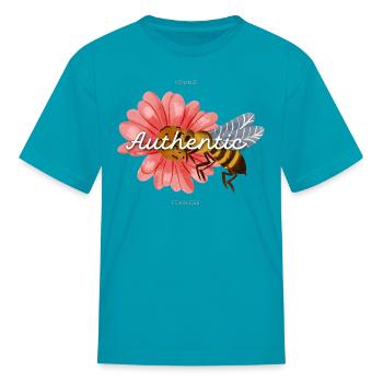 Authentic - Kid's T-Shirt - turquoise - Front