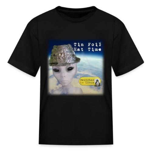 Tin Foil Hat Time (Earth) - Kid's T-Shirt