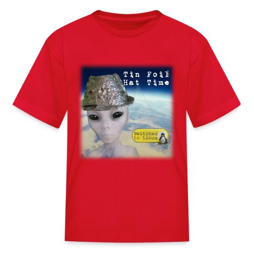 Tin Foil Hat Time (Earth) - Kid's T-Shirt