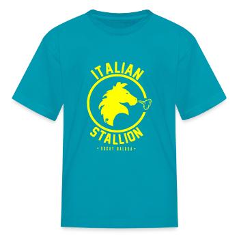 ITALIAN STALLION - Kid's T-Shirt - turquoise - Front