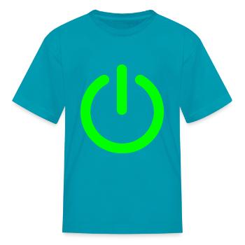 Power - Kid's T-Shirt - turquoise - Front