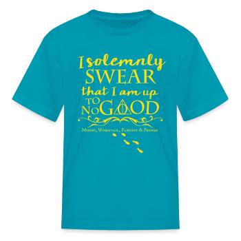 Marauders Map - Kid's T-Shirt - turquoise - Front