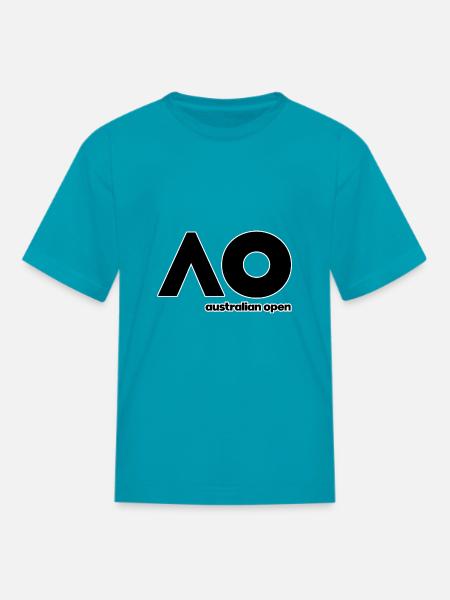 Australian open. Tennis player funny gift - Kid's T-Shirt - turquoise