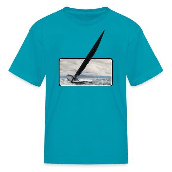 Sailing windy - Kid's T-Shirt - turquoise - Front