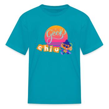 Geek chic - Kid's T-Shirt - turquoise - Front