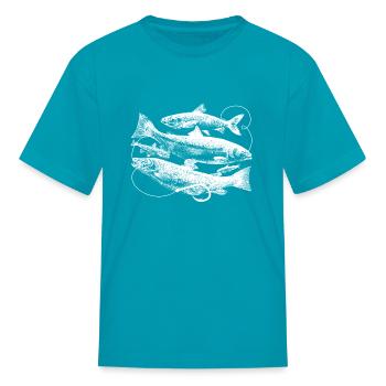 PêcheUr Pêcheur Marin Hameçon - T-shirt Enfant - turquoise - Devant