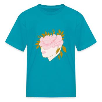 celestial woman 7 - Kid's T-Shirt - turquoise - Front