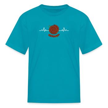 Bandera Independentista Catalana Estelada Negra - Kid's T-Shirt - turquoise - Front