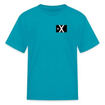 Bandera Independentista Catalana Estelada Negra - Kid's T-Shirt - turquoise - Front