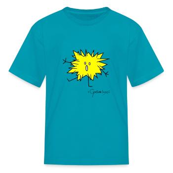 Woolly Beastie spiky - Bestiolus Spinosus - Kid's T-Shirt - turquoise - Front