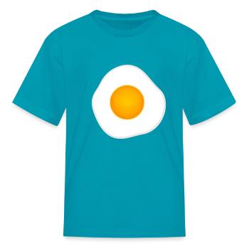 Eggs - Kid's T-Shirt - turquoise - Front