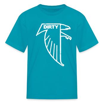 Atlanta Falcons Dirty Birds T Shirt Vintage Atlant - T-shirt Enfant - turquoise - Devant
