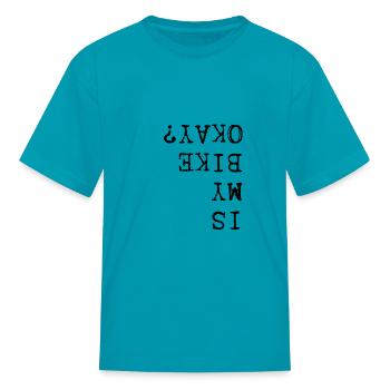 bike ride a bike - Kid's T-Shirt - turquoise - Front