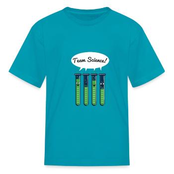 TEAM SCIENCE - Kid's T-Shirt - turquoise - Front