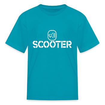 Scooter Techno Dance Hardcore Band T Shirt 1 - Kid's T-Shirt - turquoise - Front