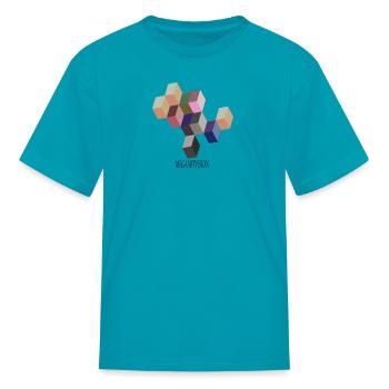 Cubes - Kid's T-Shirt - turquoise - Front