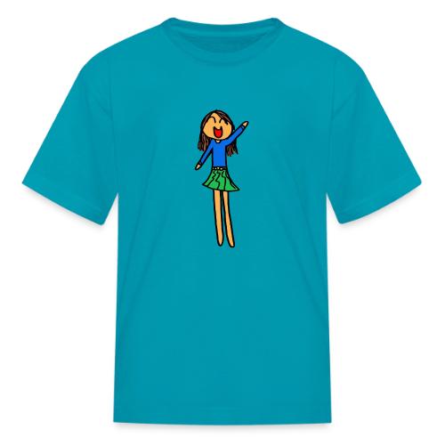 Sophia, Black Outline, Full Color (tshirts) - Kid's T-Shirt