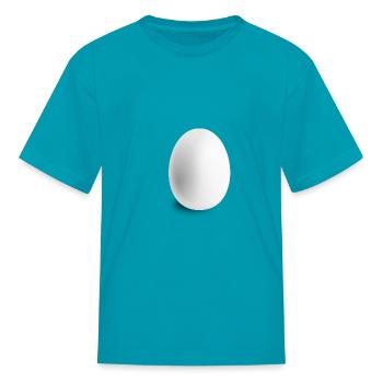Egg - Kid's T-Shirt - turquoise - Front