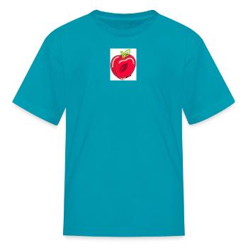 redapple neon - Kid's T-Shirt - turquoise - Front