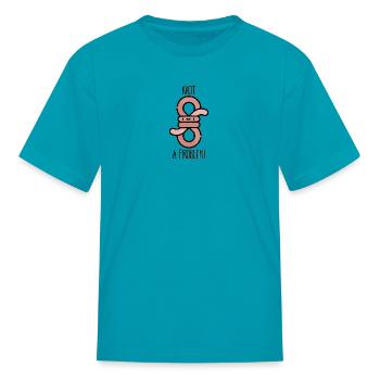 Knot a problem! - Kid's T-Shirt - turquoise - Front