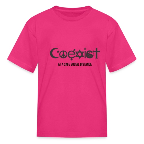 Coexist at a safe social distance - Kids' T-Shirt