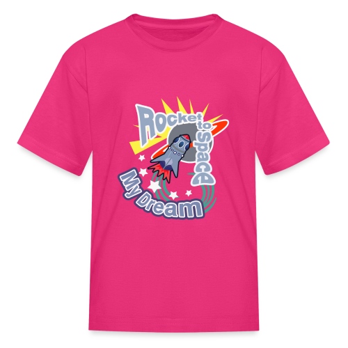 My Dream Rocket to Space Design - Kids' T-Shirt