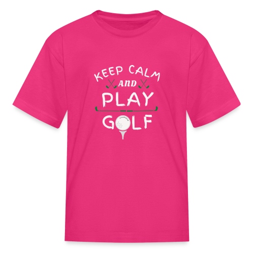 Kepp Calm and Play Golf - Kids' T-Shirt