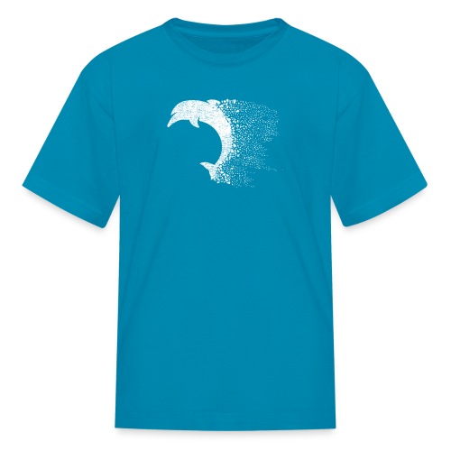 South Carolina Dolphin in White - Kids' T-Shirt