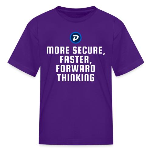Digibyte. More secure, faster, forward thinking - Kid's T-Shirt