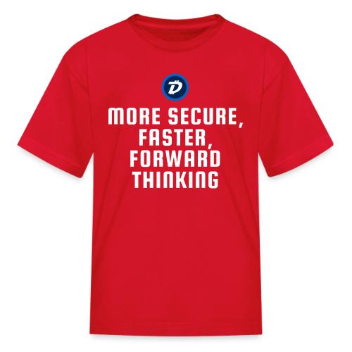 Digibyte. More secure, faster, forward thinking - Kid's T-Shirt