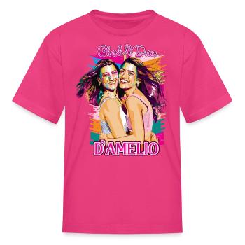 Charli Dixie D amelio - Kid's T-Shirt - fuchsia - Front