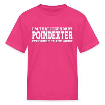 Poindexter Surname Team Family Last Name Poindexte - Kid's T-Shirt - fuchsia - Front
