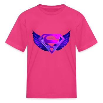 Superwoman By Imperial Mindset - Kid's T-Shirt - fuchsia - Front