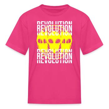 I Am Revolution - Kid's T-Shirt - fuchsia - Front