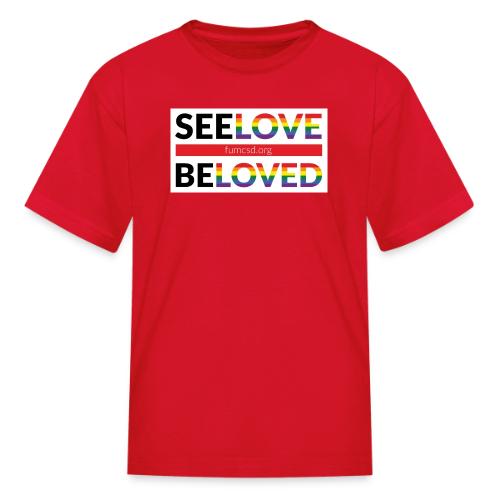 FUMCSD See Love, Be Loved: white design background - Kid's T-Shirt