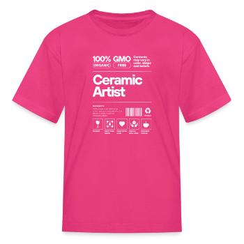 Ceramic Artist - Kid's T-Shirt - fuchsia - Front