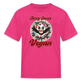Berry Sweet Vegan - Kid's T-Shirt - fuchsia - Front