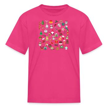 Christmas Joy - Kid's T-Shirt - fuchsia - Front