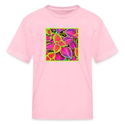 Vivid ChromaLeaf Harmony Pattern - Kid's T-Shirt