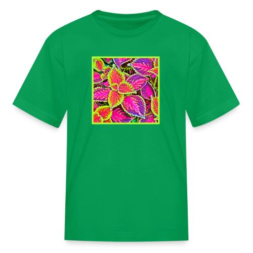 Vivid ChromaLeaf Harmony Pattern - Kid's T-Shirt