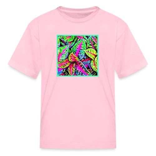 Vibrant Nature ChicLeaf Pattern - Kid's T-Shirt