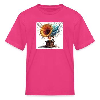 Melody Explosion - Kid's T-Shirt - fuchsia - Front