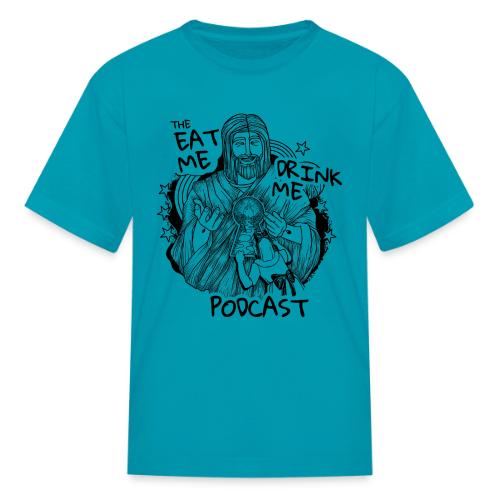 Eat Me Drink Me Podcast revamped logo - Kid's T-Shirt