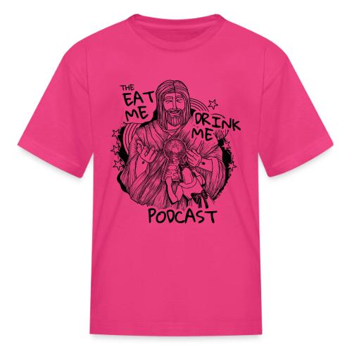Eat Me Drink Me Podcast revamped logo - Kid's T-Shirt